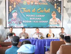 Tindak Lanjuti Program Unggulan Kapolri, Kapolres Sidrap Pimpin Jumat Curhat di Panca Rijang