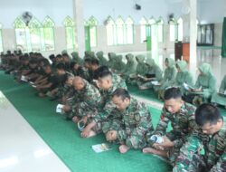 Wujud syukur Sambut HUT Ke – 76 Kodam XIV/Hsn Keluarga Besar Kodim 1419/Erk Gelar Doa Bersama