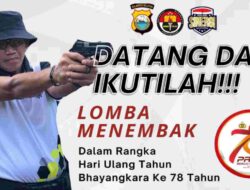 HUT Bhayangkara Ke-78: Polres Sidrap Ajak Forkopimda, Apdesi dan Media Beradu Keterampilan Menembak