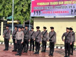 Kapolres Enrekang Pimpin Upacara Pembinaan Tradisi dan Orientasi Bintara Remaja
