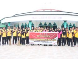 Sambut HUT Bhayangkara Ke-78 Kapolres Sidrap Pimpin Bakti Religi di Masjid Al-Manar Muhammadiyah