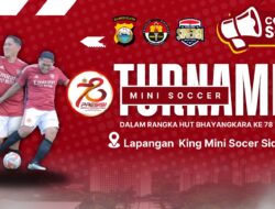 Mini Soccer dan Beragam Cabor Warnai Perayaan HUT Bhayangkara Ke-78 Polres Sidrap