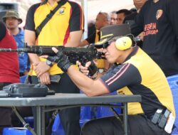 Peringati HUT Bhayangkara Ke-78, Polres Sidrap Gelar Turnamen Menembak
