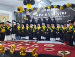 Bertempat di Aula Mesjid Nurul Amin, Sekolah Binaan Baznas Taud Nurul Amin Gelar Wisuda Ke-5
