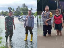 Waspada Cuaca Ekstrem, Polres Sidrap Kerahkan Anggota Pantau Aliran Sungai