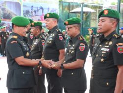 Danrem 141/Toddopuli Pimpin Sertijab 2 Kasi dan 3 Dandim
