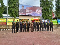 Kapolres Melaksanakan Upacara HUT Bhayangkara Ke-78 tahun 2024 Di Lapangan Apel MaPolres Enrekang
