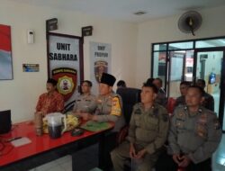 Kapolsek Menganti Bersama Forkopimcam Menganti Gelar Nobar Wayang Kulit di Mako Polsek Menganti Gresik