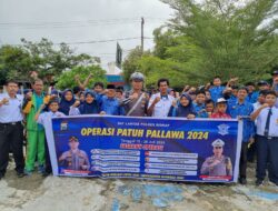 Sat Lantas Polres Sidrap Kunjungi SMP 2 Pangsid dalam Rangka Operasi Patuh Pallawa 2024