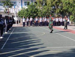 Bentuk Karakter Generasi Muda, Babinsa Koramil 0813-09/Sumberrejo Berikan Pelatihan Bela Negara