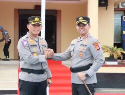 AKBP Erwin Syah Sambut Hangat Pejabat Baru AKBP Dr. Fantry Taherong di Mapolres Sidrap