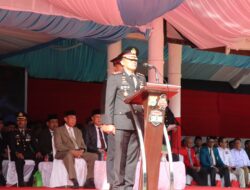 Kapolres Sidrap Pimpin Upacara Hari Ulang Tahun Bhayangkara ke-78 di Lapangan SKPD