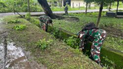 Ciptakan Lingkungan Bersih dan Nyaman, Kodim 1420/Sidrap Gelar Karya Bhakti