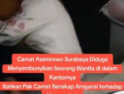 Terciduk, Oknumn Camat di Surabaya Sembunyikan Seorang Wanita di Kolong Meja