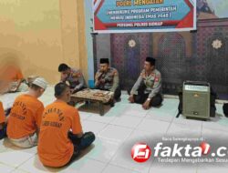 Dukung Indonesia Emas 2045, Polres Sidrap Bina Tahanan Lewat Bimbingan Rohani