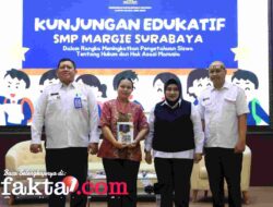 Kenalkan Fungsi Layanan Hukum, Kanwil Kemenkum Jatim Terima Kunjungan Pelajar SMP Margie