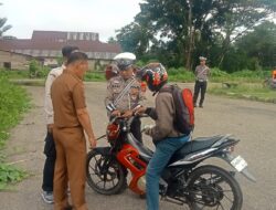 Tingkatkan PAD Bapenda Konawe, UPTB Samsat Konawe dan Polres Gelar Razia Pajak Kendaraan