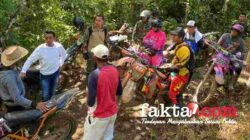 Bupati Sidrap Bersama Dandim Tinjau Jalan Perbatasan dengan Motor Trail