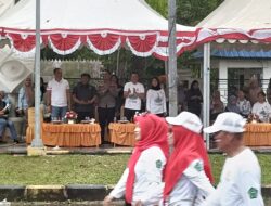 Bupati Konawe, Ketua DPRD, dan Kapolres Sambut Peserta Gerak Jalan 17 Km