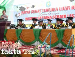 Kapolres Sidrap Sampaikan Orasi Ilmiah Dihadapan 80 Wisudawan STKIP Veteran Sidrap