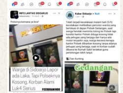 Polsek Gedangan Sidoarjo melayani laporan masyarakat 24 jam