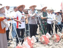 Digelar Serentak, Kapolres Sidrap Tanam Jagung Bersama Forkopimda