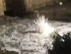 Fenomena Geologis Alami Semburan Gas Alam Muncul di Sungai Rungkut Tengah