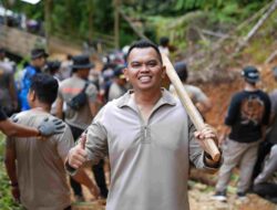 Gerak Cepat, Polres Sidrap Terjun Perbaiki Akses Jalan Longsor Di Desa Leppangeng
