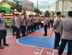 Kapolres Sidrap Pimpin Apel Pengecekan Pasukan Pengamanan Malam Pergantian Tahun Baru 2025 ke 2026