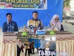 Wakil Bupati Konawe Resmikan Puluhan Lapak Pedagang di Pasar Sentral Wawotobi