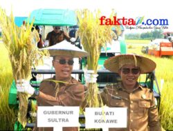 Bupati Konawe Dukung Program Sanggolio, Bersama Gubernur Sultra Serahkan Benih Gratis Sinergi Pemda