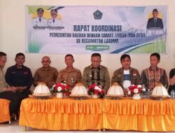Wakil Bupati, Syamsul Ibrahim Pimpin Rapat Koordinasi Pemerintah Daerah di Kecamatan Latoma