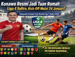 Konawe Ditunjuk PSSI Sultra sebagai Tuan Rumah Liga 4 Tahun 2026