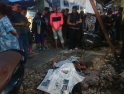 Dibacok OTK, Seorang Pria Tewas Bersimbah Darah di depan Warkop Coffe Black