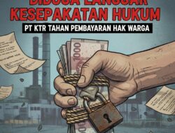 Diduga Langgar Kesepakatan Hukum, PT KTR Tahan Pembayaran Hak Warga