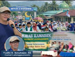 Jelang Bulan Suci Ramadan Pemerintah Kecamatan Lalonggasumeeto, Kabupaten Konawe Menggelar Kirab