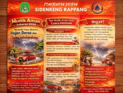 BPBD Sidrap Sebar Brosur Keselamatan untuk Pemudik Lebaran 2026