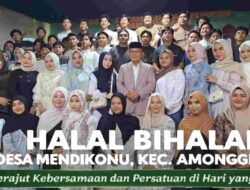 Hadiri Halal Bihalal di Mendikonu, Wabup Konawe Ingatkan Bahaya Narkoba dan Pentingnya Persatuan