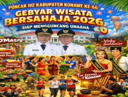 Puncak HUT Kabupaten Konawe ke-66, Gebyar Wisata Bersahaja 2026 Siap Mengguncang Unaaha