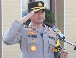 Jelang Lebaran, Kapolres Sidrap Pimpin Apel gelar pasukan di Halaman Mapolres