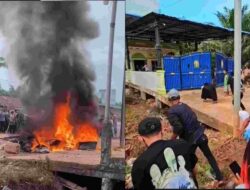 PANIPAHAN MEMBARA: Tak Bendung Amarah, Massa Geruduk Rumah Terduga Bandar Narkoba