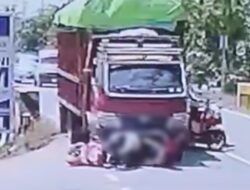 Diduga Rem Blong, Seorang Pengendara Motor Tewas Terlindas Truk di Sidrap