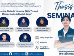 Wujudkan Transformasi Pendidikan, Seminar Tesis UMS Rappang Hadirkan Solusi Kreatif Belajar Listening