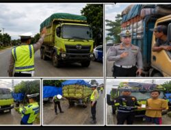 Respons Aduan Warga, Kasat Lantas Chaidir Akbar Tertibkan Truk Overload dan Motor Tanpa Plat