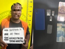 Sat Narkoba Polresta Deli Serdang Grebek Sarang Narkoba Satu Pelaku dan 3 Paket Sabu di Amankan