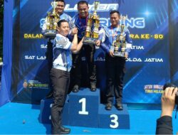 Satlantas Polres Gresik Berprestasi, Aiptu Bambang Juara 1 Safety Riding Hari Bhayangkara ke-80