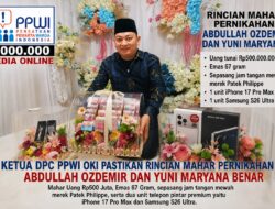 Ketua DPC PPWI OKI Pastikan Rincian Mahar Pernikahan Abdullah Ozdemir dan Yuni Maryana Benar