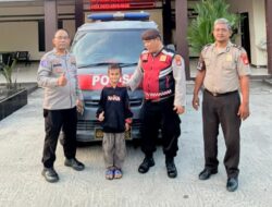Polsek Tarumajaya Antar Anak Hilang berusia Sembilan Tahun ke Depok, Kembali Bertemu Keluarga