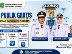 Dukung Transformasi Digital, Pemkab Sidrap Luncurkan Layanan WiFi Gratis “SAROMASE”