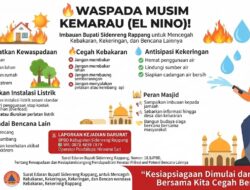 Antisipasi El Nino, Bupati Sidrap Tekankan Pentingnya Hemat Air dan Cegah Bakar Sampah Sembarangan